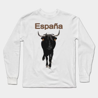 Espana, Spain, bull Long Sleeve T-Shirt